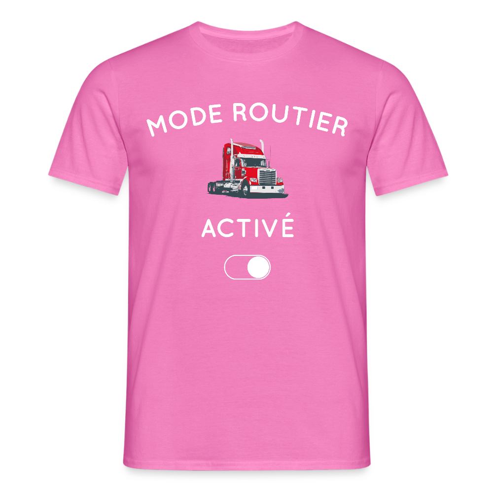 T-shirt Homme - Mode routier activé - rose