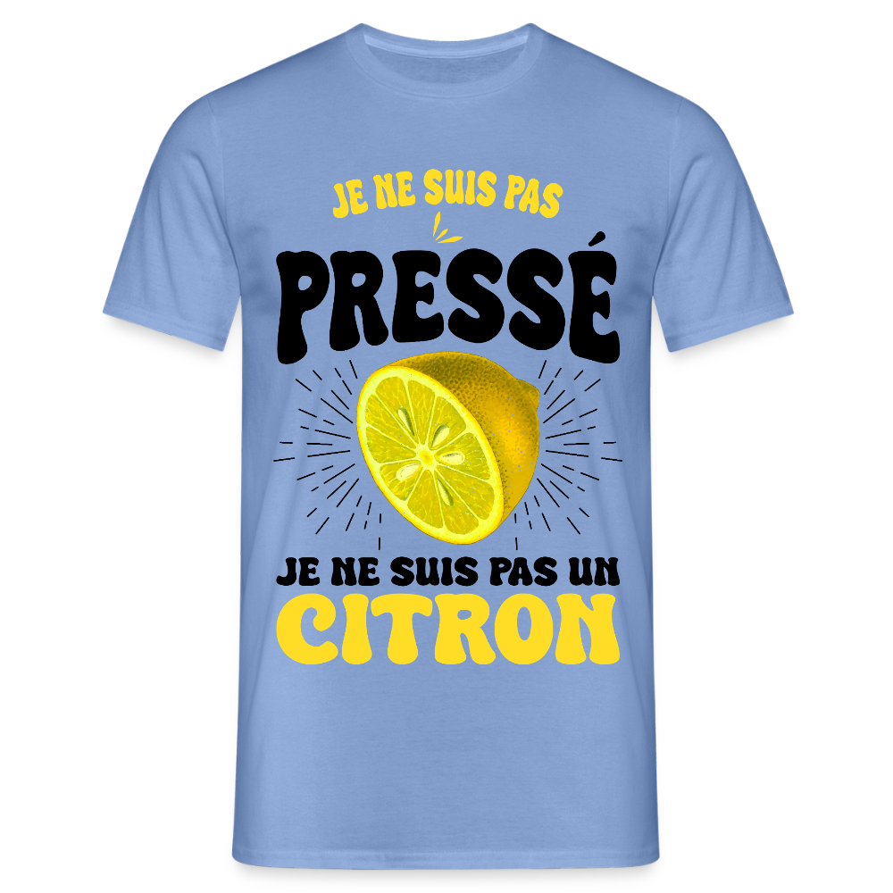 T-shirt Homme - Je ne suis pas un citron - carolina blue