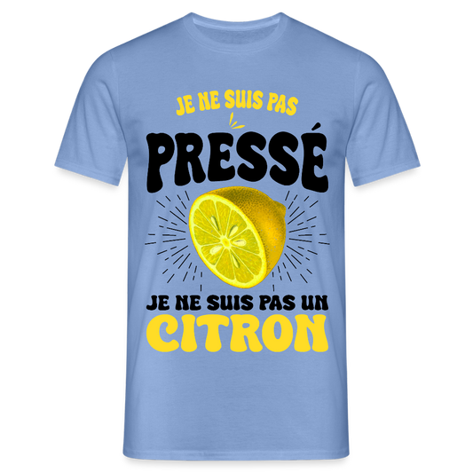T-shirt Homme - Je ne suis pas un citron - carolina blue