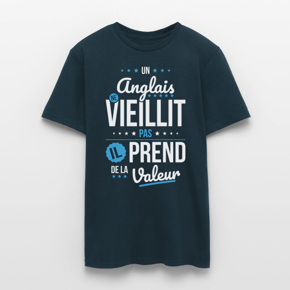 T-shirt Homme - Un Anglais ne vieillit pas - marine