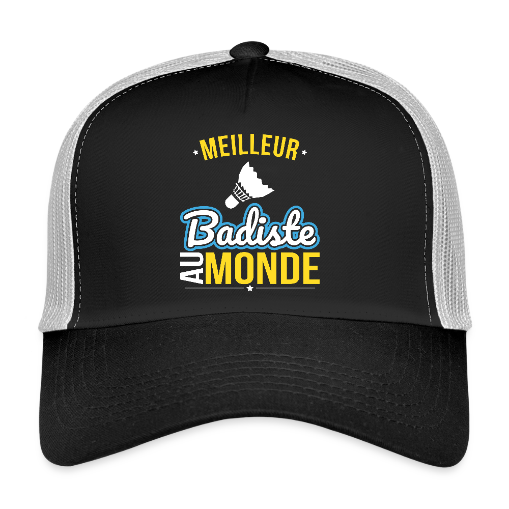 Casquette Trucker - Meilleur badiste au monde - noir/gris pierre