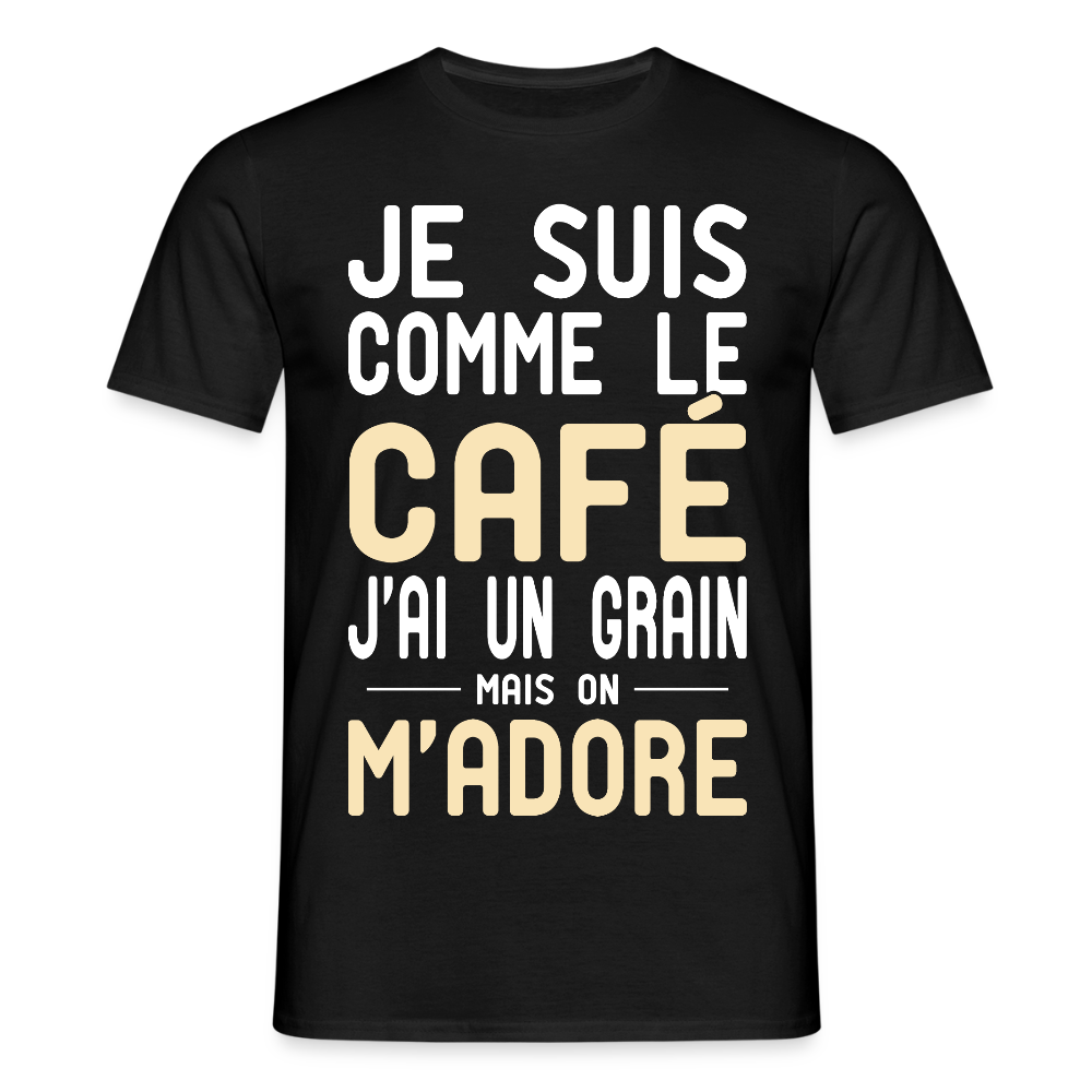 T-shirt Homme - J'ai un grain - Cadeau Humour - noir