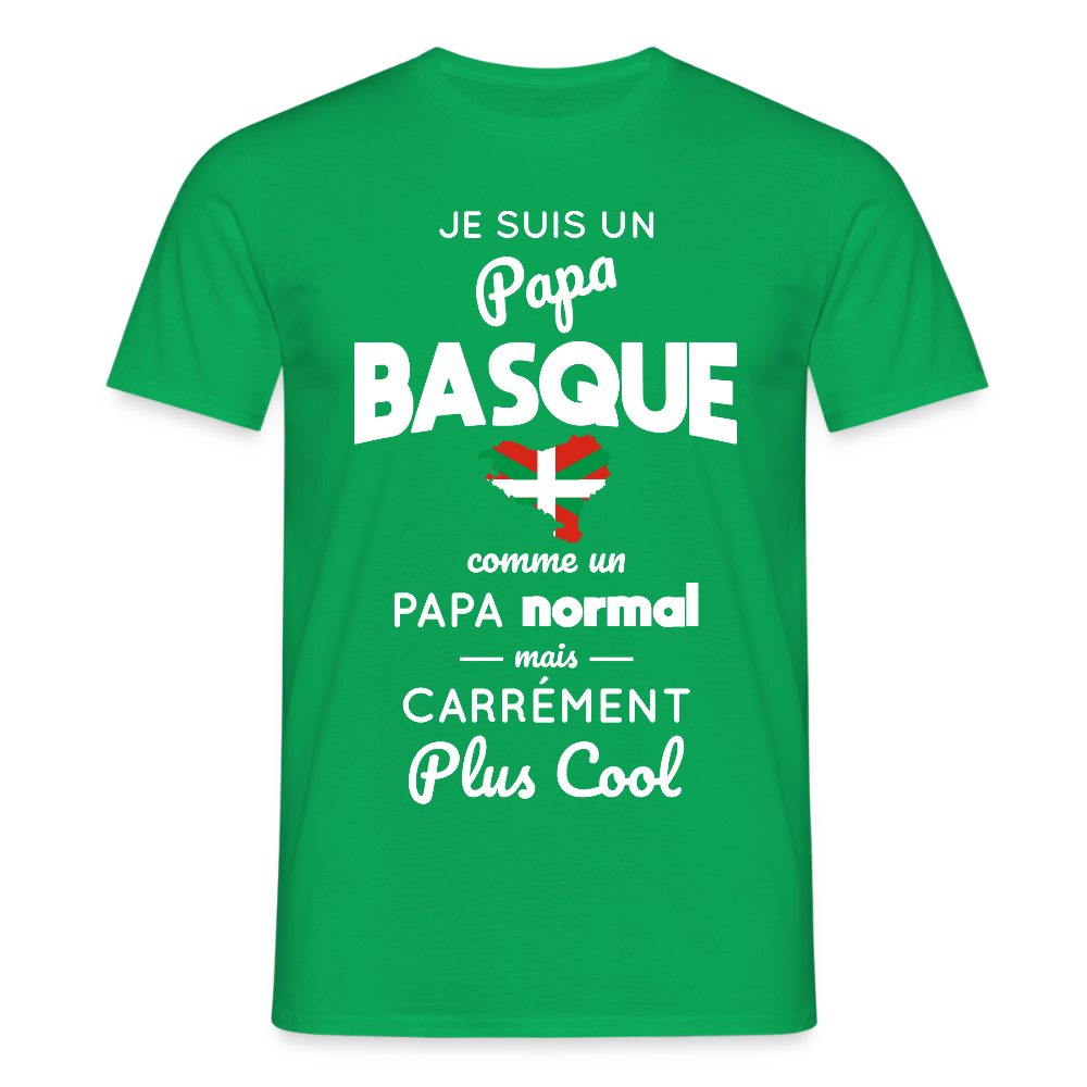 T-shirt Homme - Papa Basque Plus Cool - vert