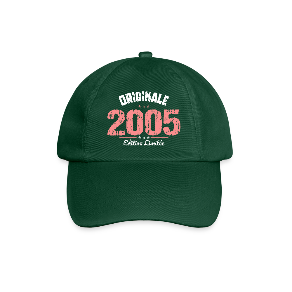 Casquette classique - Anniversaire 20 Ans - Originale 2005 - vert bouteille