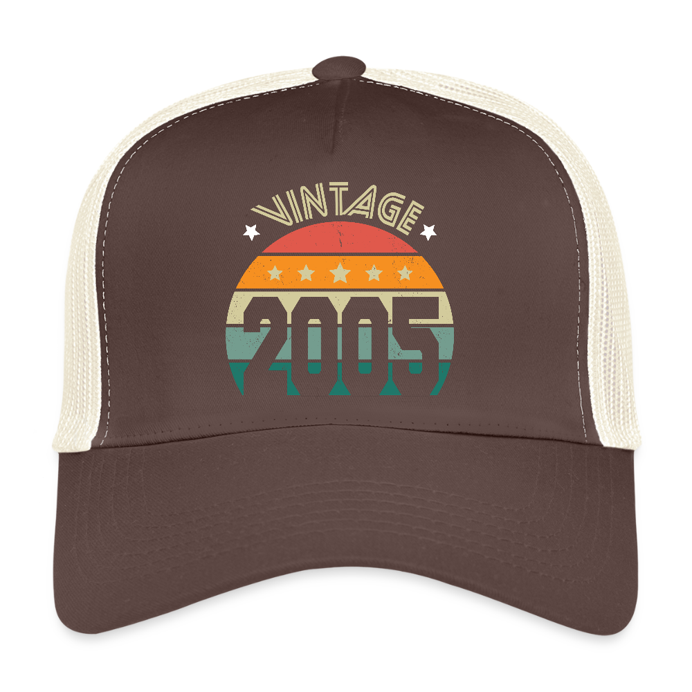 Casquette Trucker - Anniversaire 20 Ans - Vintage 2005 - marron/beige