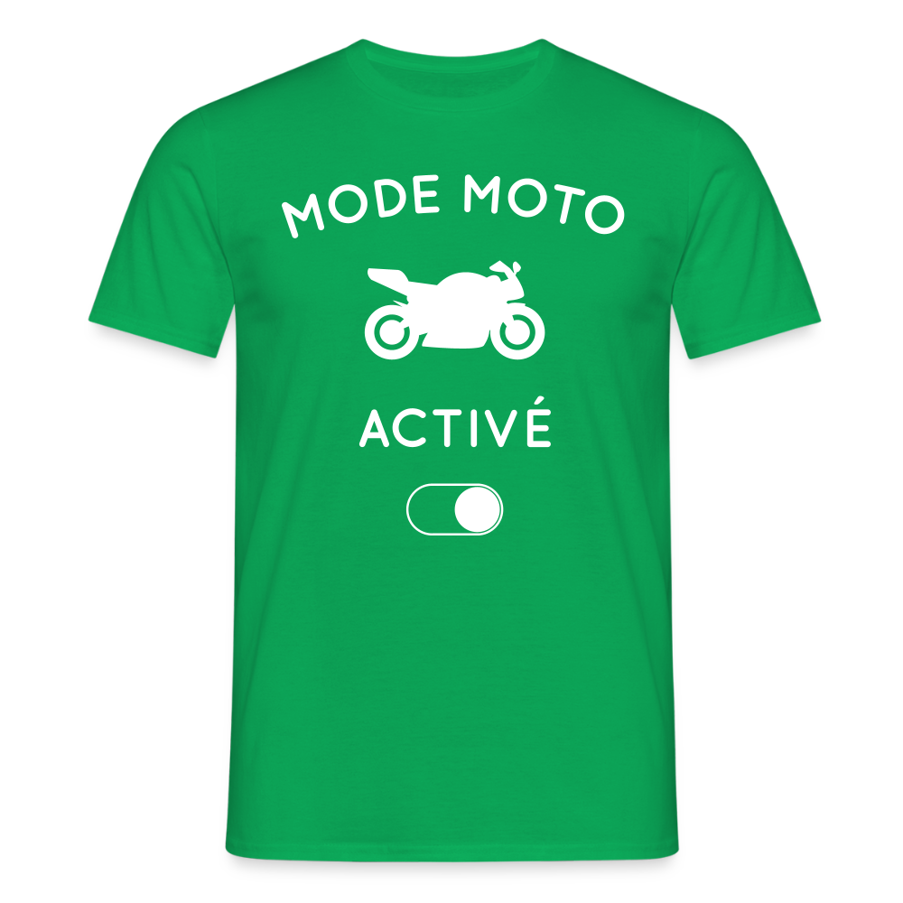 T-shirt Homme - Mode moto activé - vert