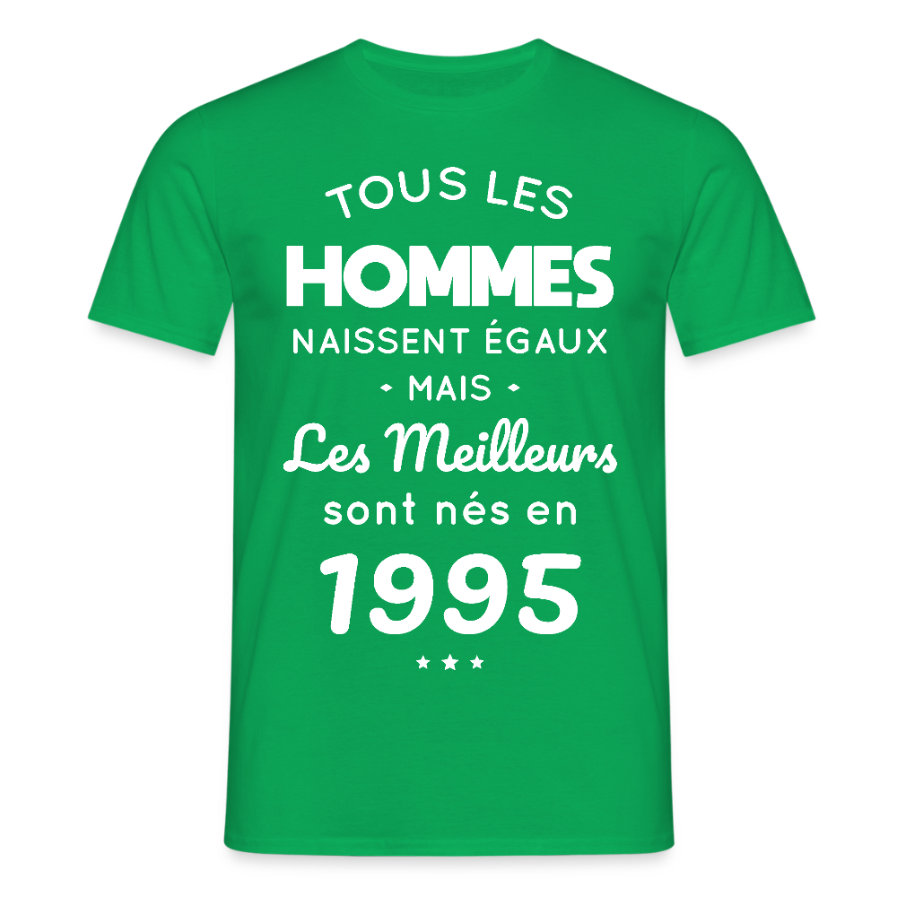 T-shirt Homme - Anniversaire 30 Ans - Les meilleurs sont nés en 1995 - vert