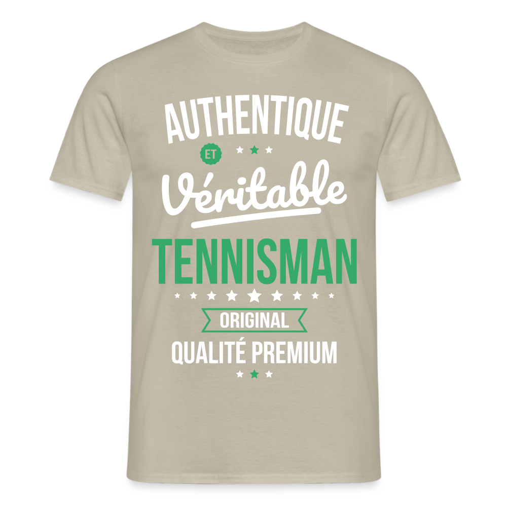 T-shirt Homme - Authentique et véritable Tennisman - beige sable