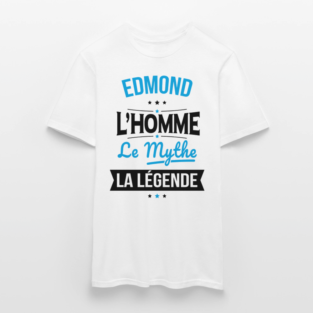 T-shirt Homme - Edmond - l'Homme - le Mythe - la Légende - blanc