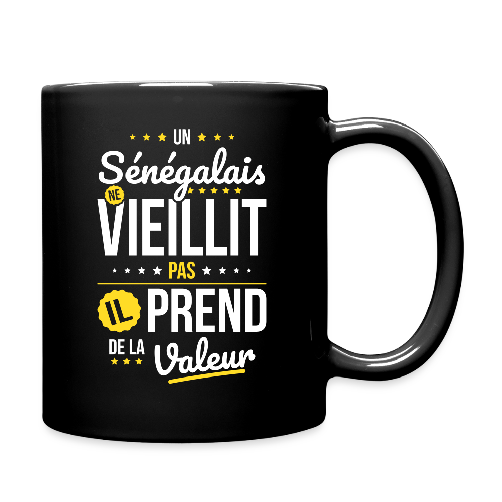 Mug uni - Un Sénégalais ne vieillit pas - noir