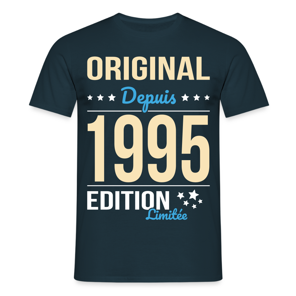T-shirt Homme - Anniversaire 30 Ans - Original depuis 1995 - marine