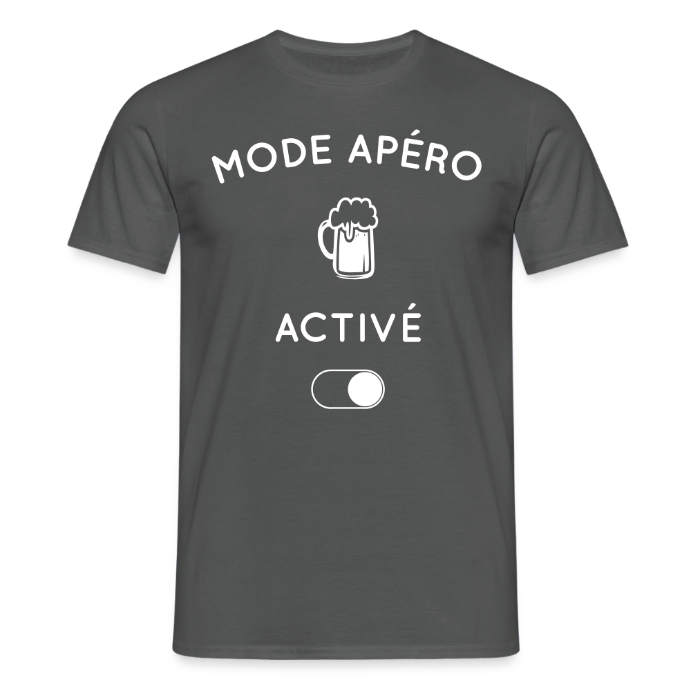 T-shirt Homme - Mode apéro activé - charbon