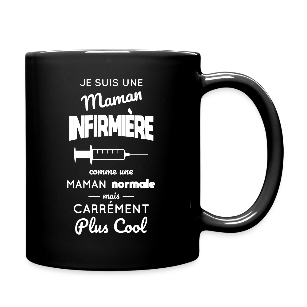 Mug uni - Maman infirmière plus cool - noir