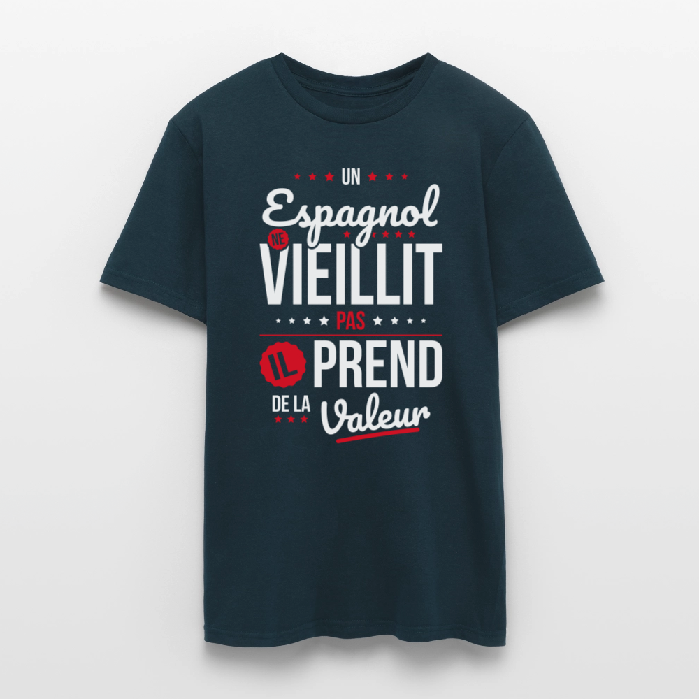 T-shirt Homme - Un Espagnol ne vieillit pas - marine