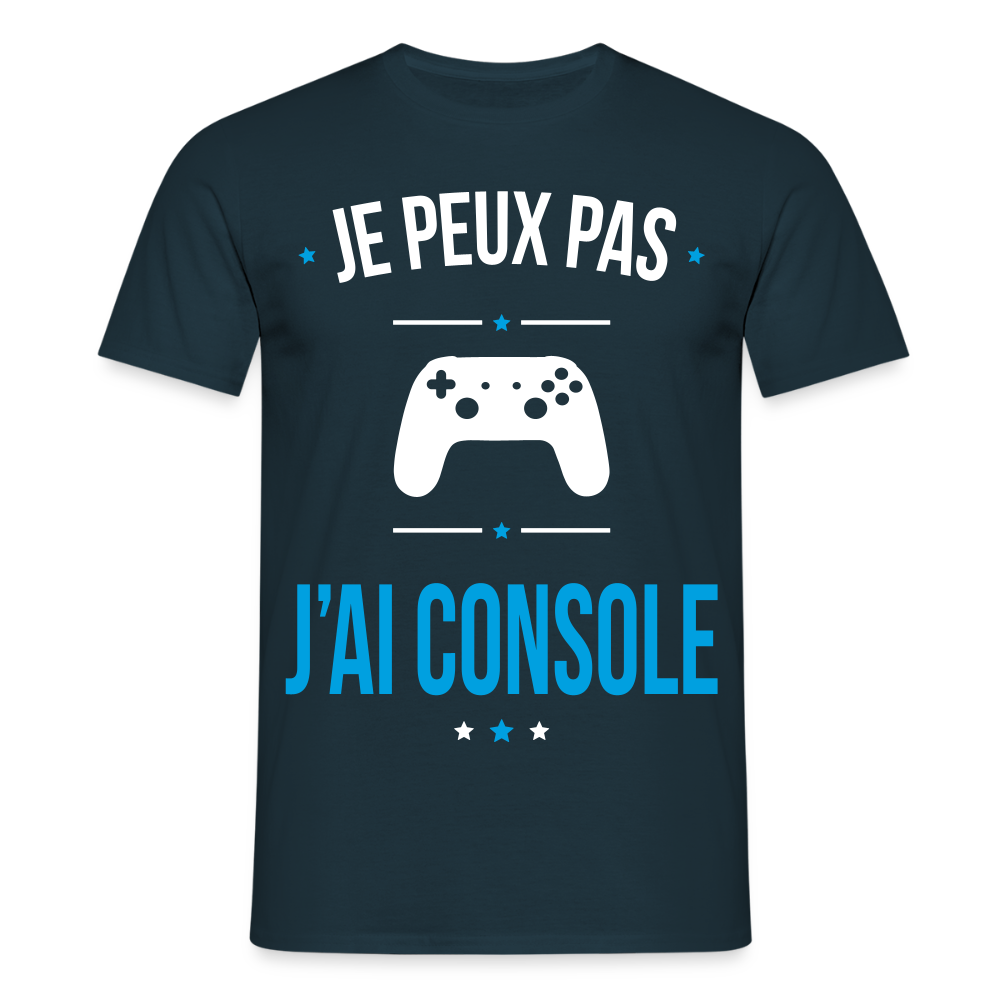T-shirt Homme - Je peux pas j'ai Console - marine