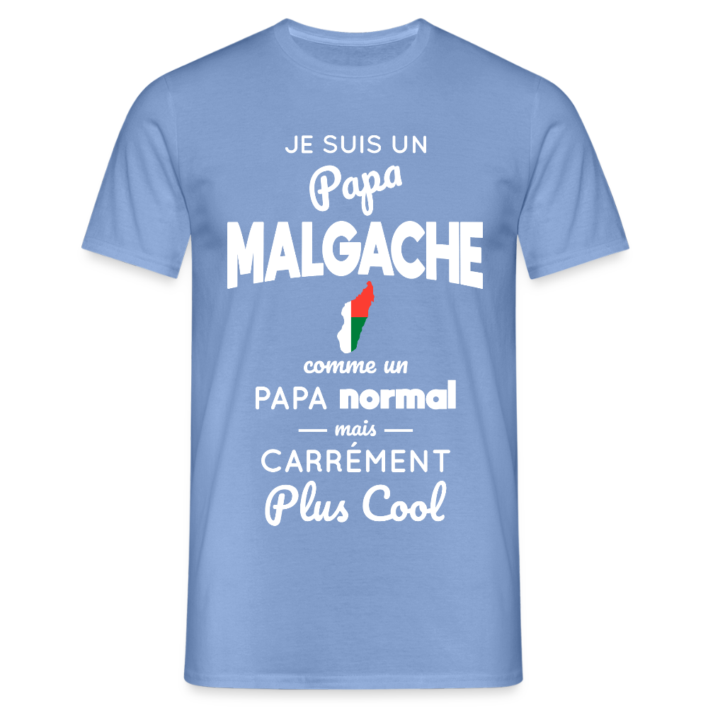 T-shirt Homme - Papa Malgache Plus Cool - carolina blue