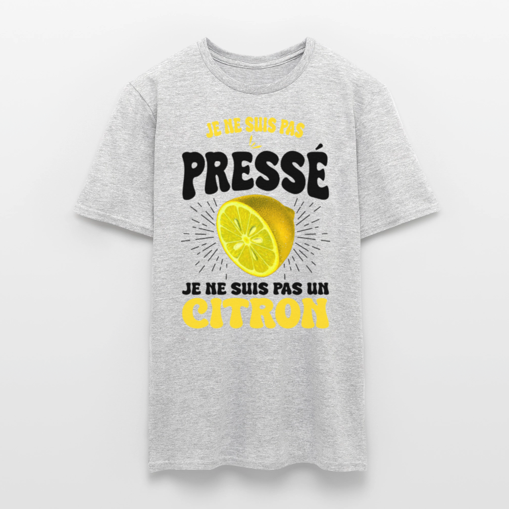 T-shirt Homme - Je ne suis pas un citron - gris chiné