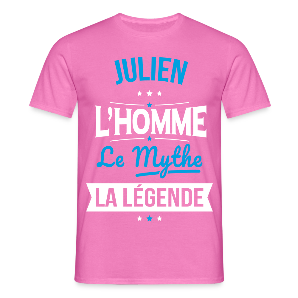 T-shirt Homme - Julien - l'Homme - le Mythe - la Légende - rose