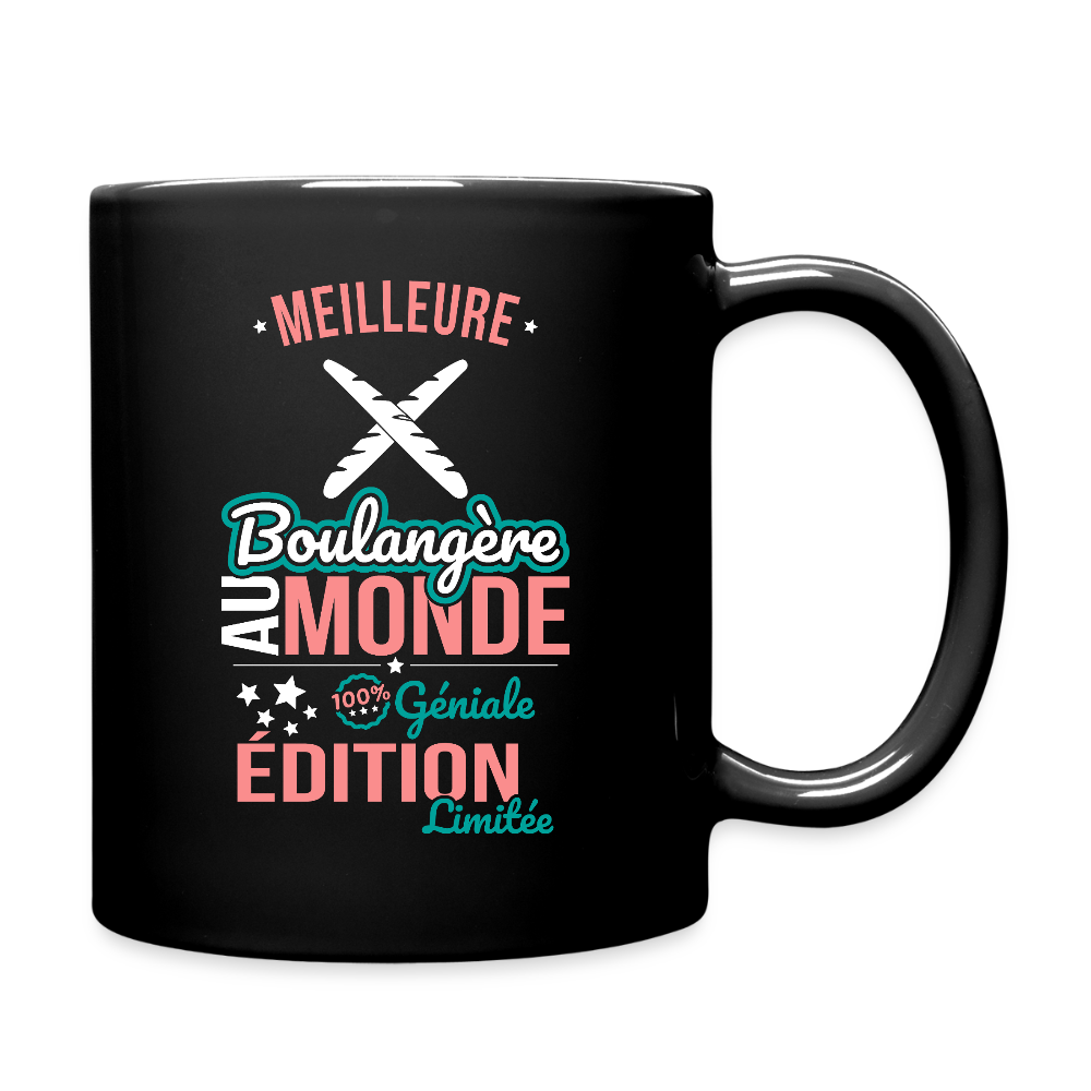 Mug uni - Meilleure Boulangère au monde - 100% géniale - noir