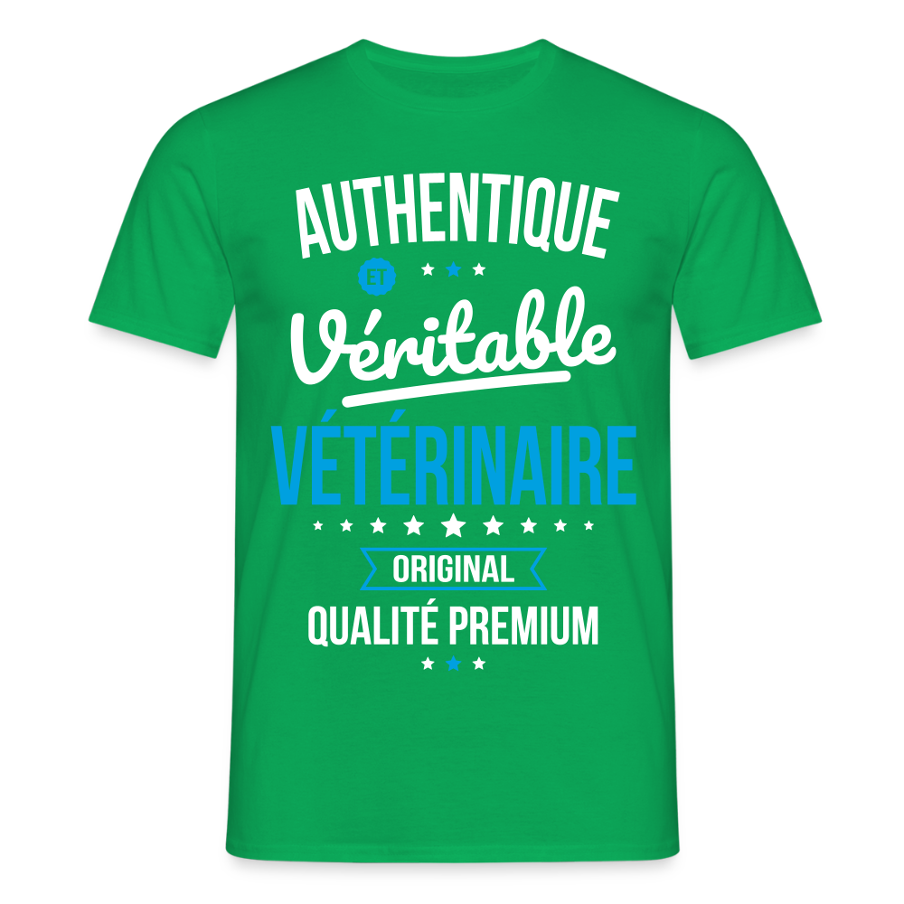 T-shirt Homme - Authentique et véritable Vétérinaire - vert