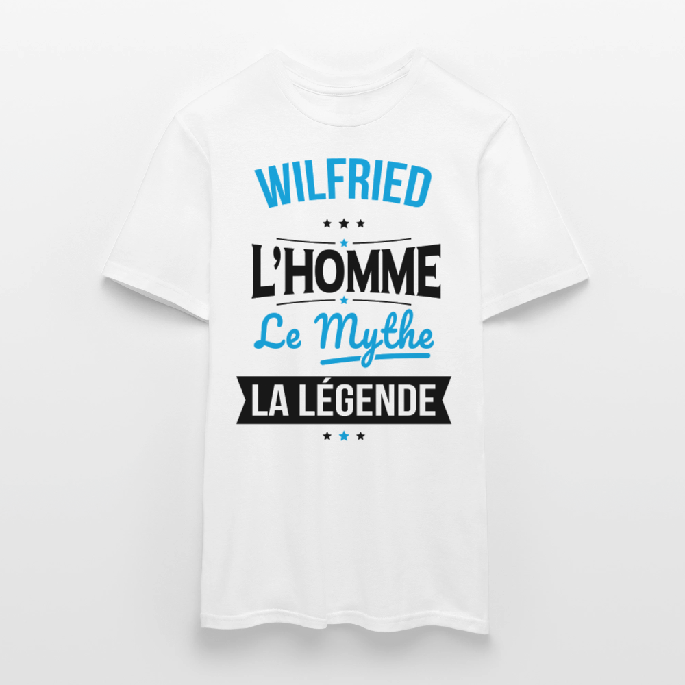 T-shirt Homme - Wilfried - l'Homme - le Mythe - la Légende - blanc