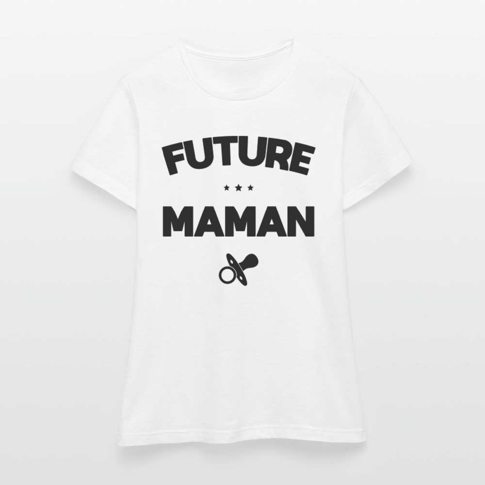 T-shirt Femme - Future Maman - blanc
