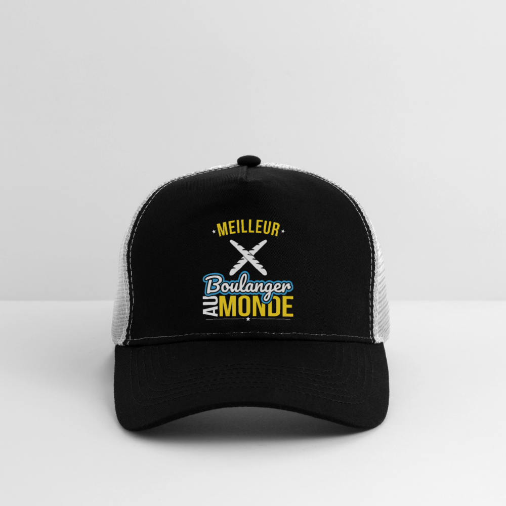 Casquette Trucker - Meilleur boulanger au monde - noir/gris pierre