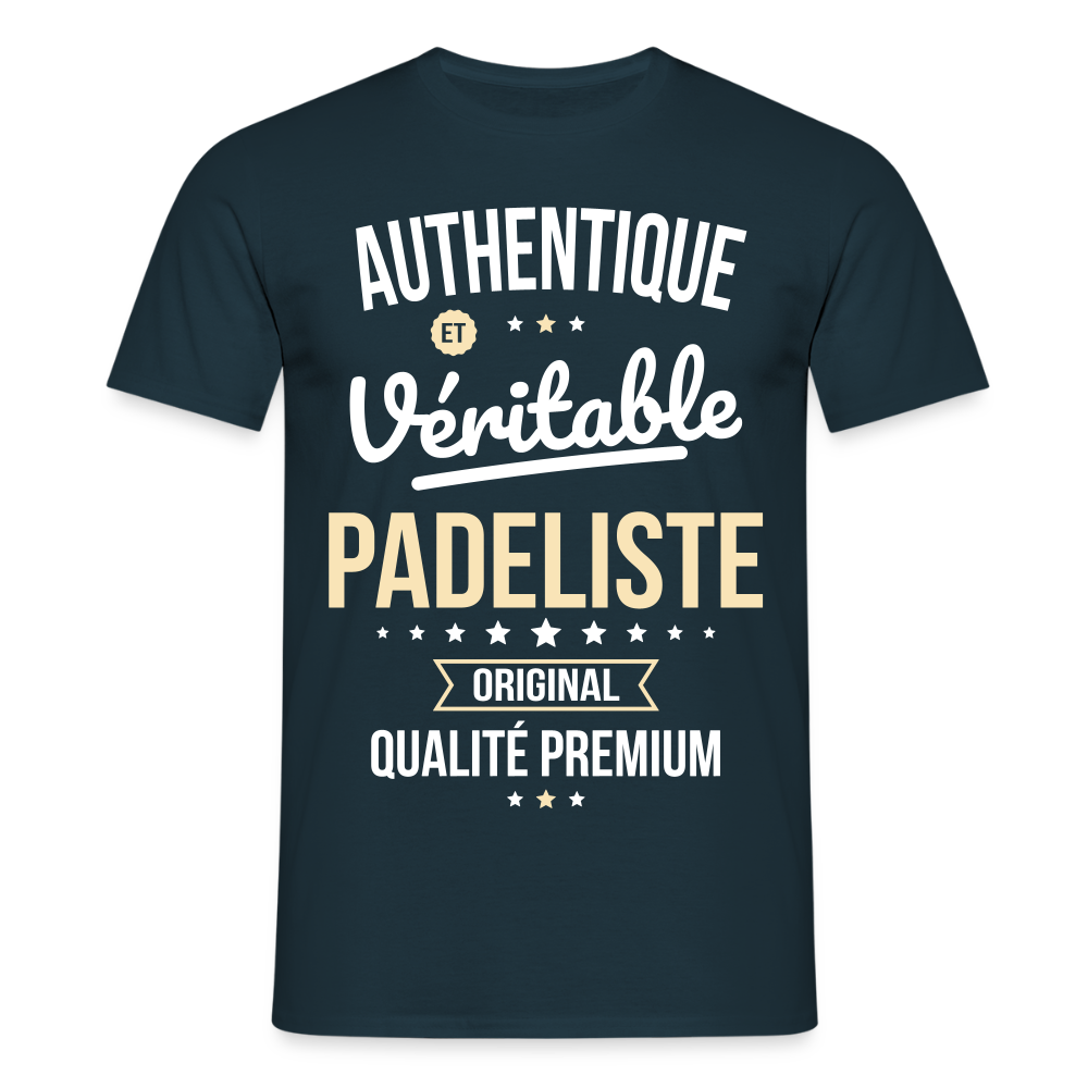 T-shirt Homme - Authentique et véritable Padeliste - marine