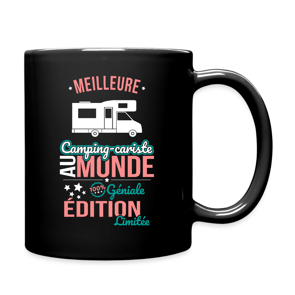 Mug uni - Meilleure Camping-cariste au monde - 100% géniale - noir