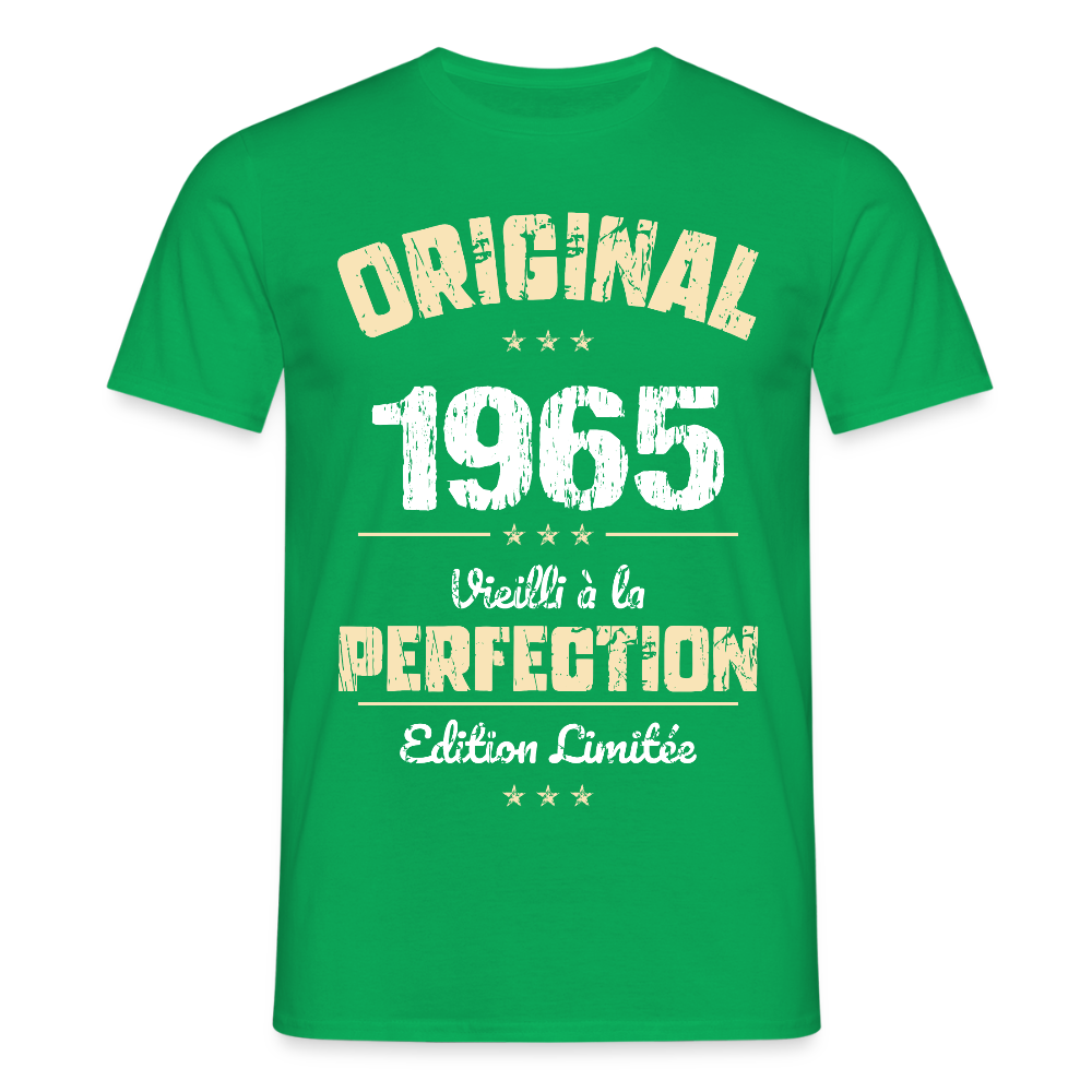 T-shirt Homme - Anniversaire 60 Ans - Original 1965 - vert