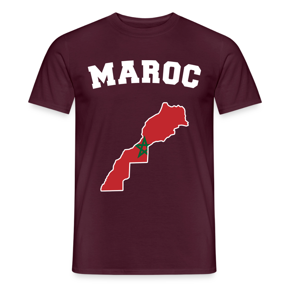 T-shirt Homme - Maroc - rouge brique