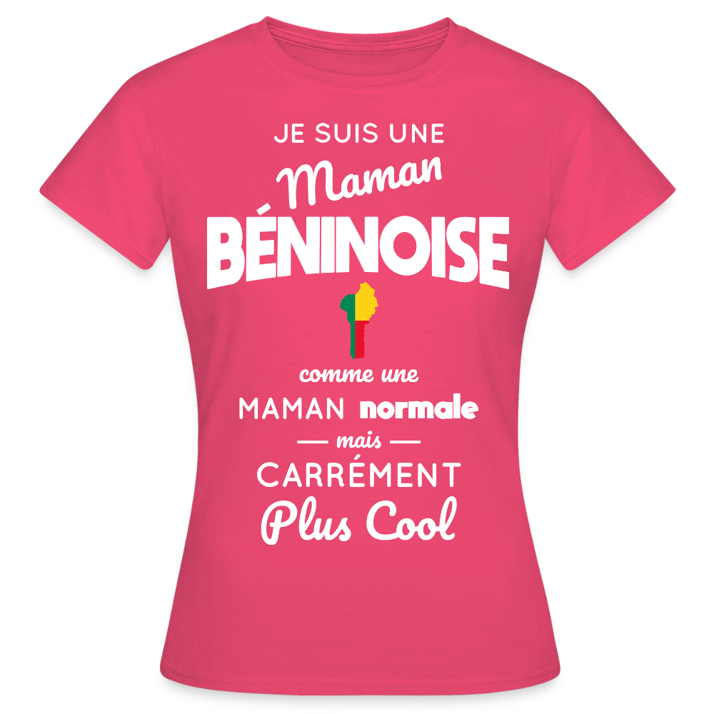 T-shirt Femme - Maman Béninoise plus cool - rose azalée