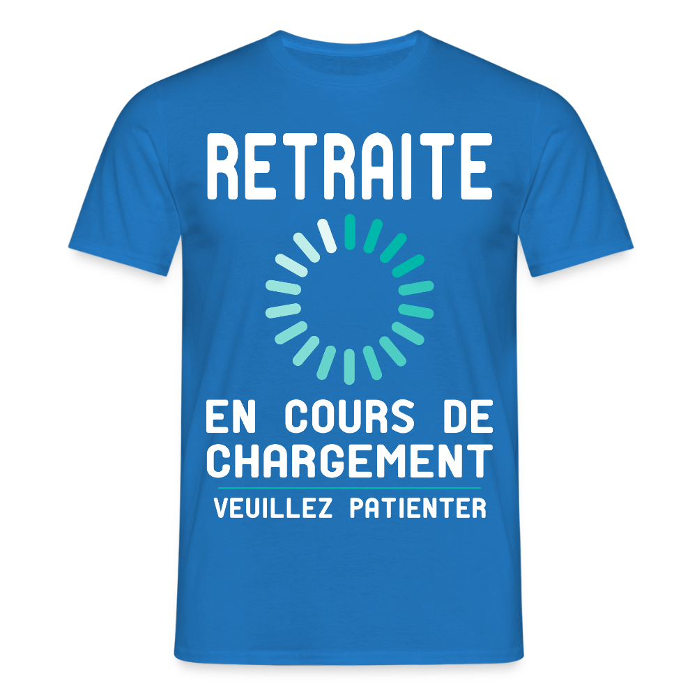 T-shirt Homme - Retraite en cours de chargement - bleu royal