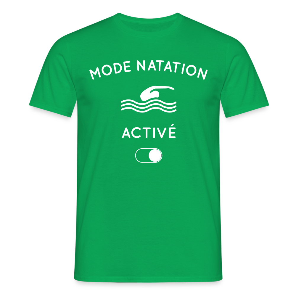 T-shirt Homme - Mode natation activé - vert