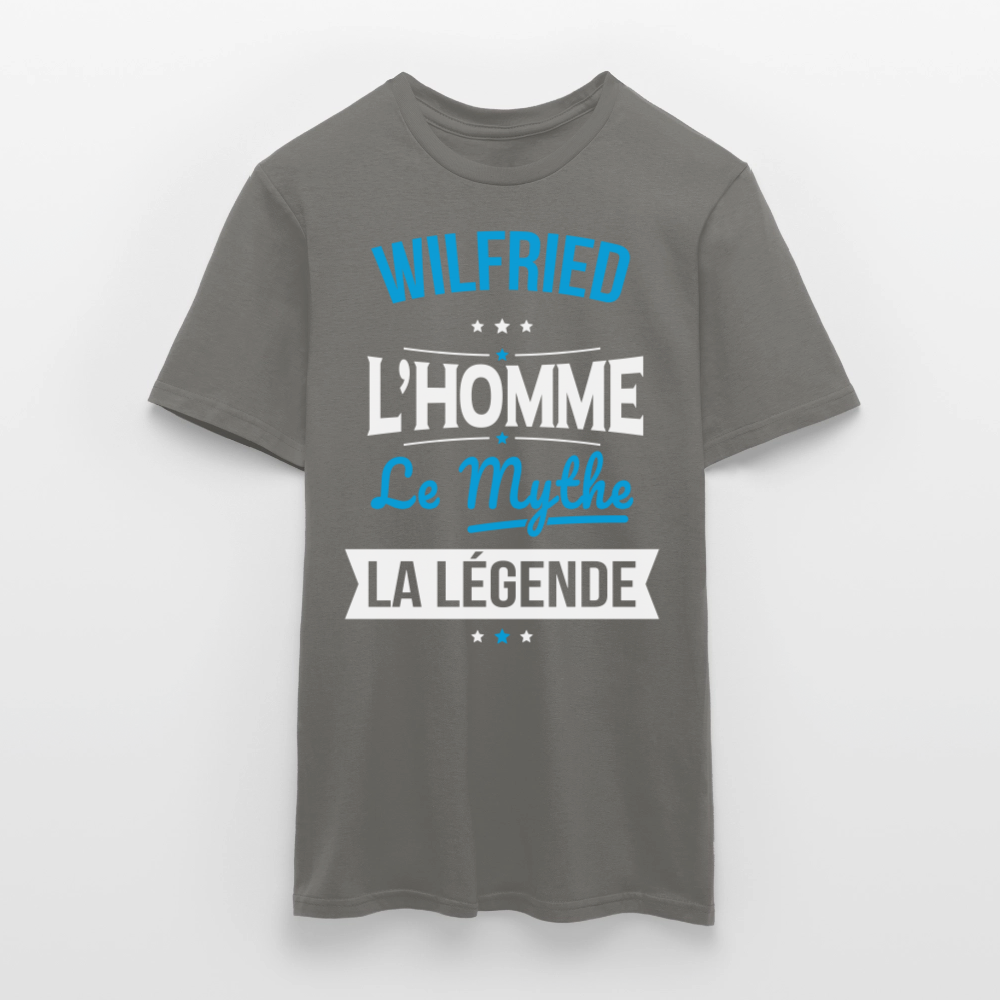 T-shirt Homme - Wilfried - l'Homme - le Mythe - la Légende - gris graphite