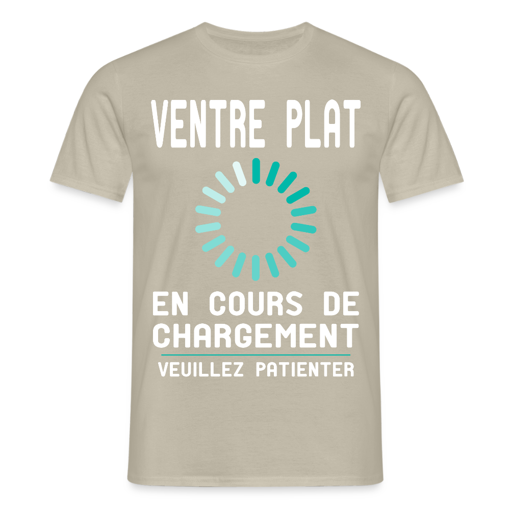 T-shirt Homme - Ventre plat en cours de chargement - beige sable