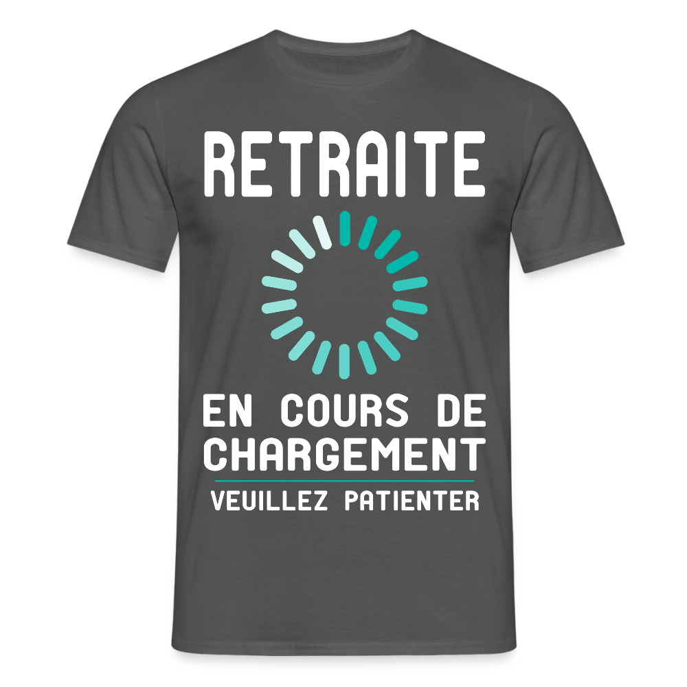 T-shirt Homme - Retraite en cours de chargement - charbon