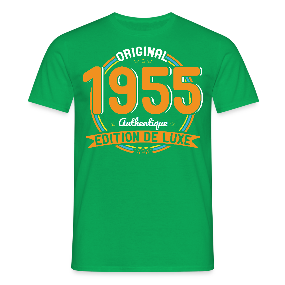 T-shirt Homme - Anniversaire 70 Ans - Original 1955 Authentique - vert
