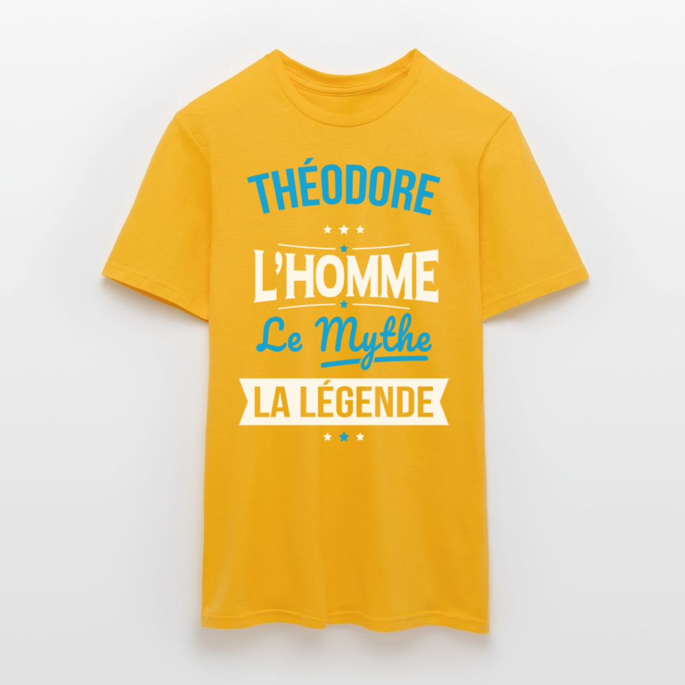 T-shirt Homme - Théodore - l'Homme - le Mythe - la Légende - jaune