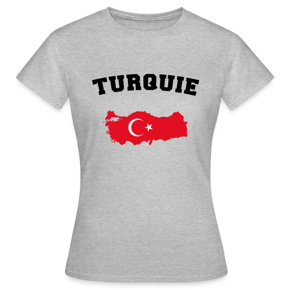 T-shirt Femme coloris clair - Turquie - gris chiné