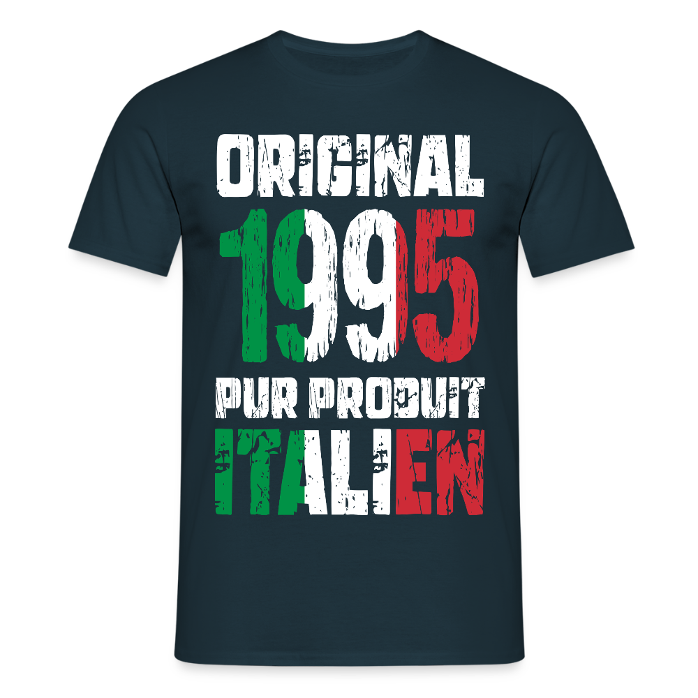 T-shirt Homme - Anniversaire 30 Ans - Original 1995 - Pur produit Italien - marine