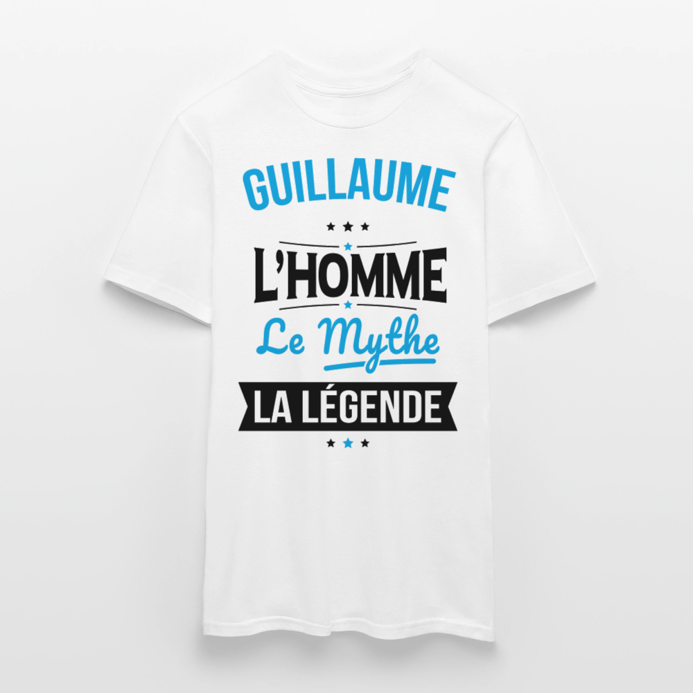 T-shirt Homme - Guillaume - l'Homme - le Mythe - la Légende - blanc