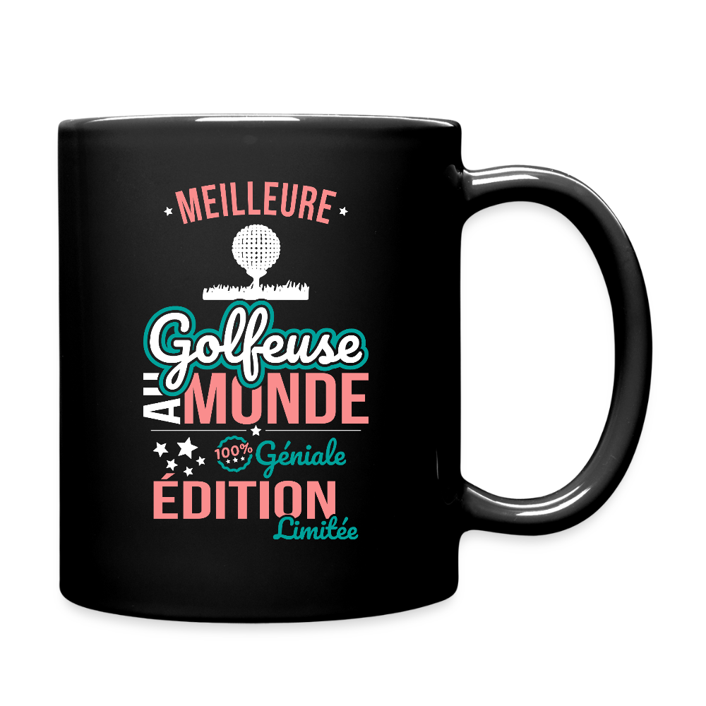 Mug uni - Meilleure Golfeuse au monde - 100% géniale - noir