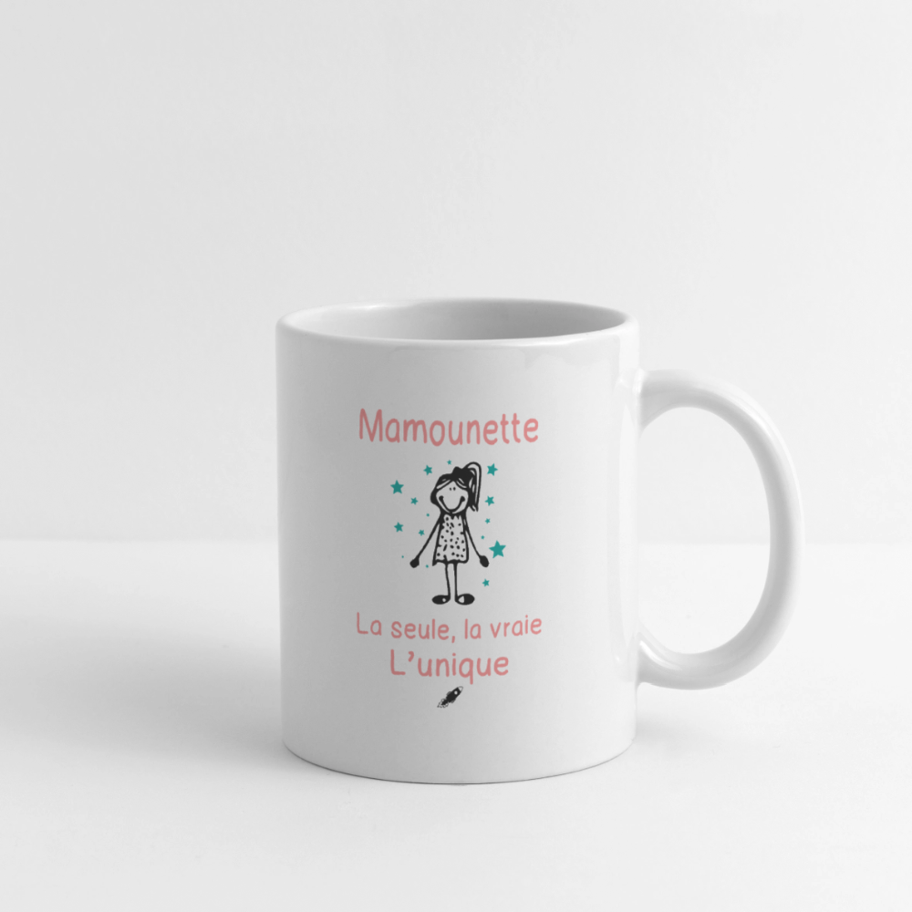 Mug blanc - Mamounette - la seule - la vraie - l'unique - blanc