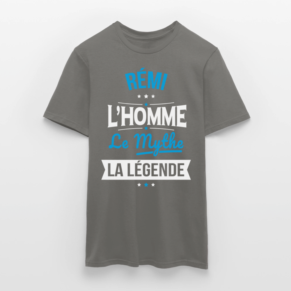 T-shirt Homme - Rémi - l'Homme - le Mythe - la Légende - gris graphite