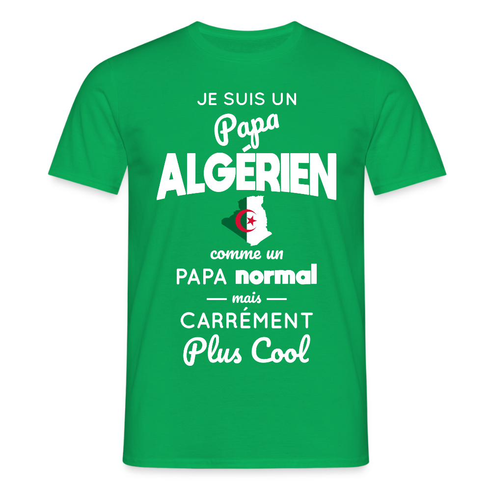 T-shirt Homme - Papa Algérien Plus Cool - vert
