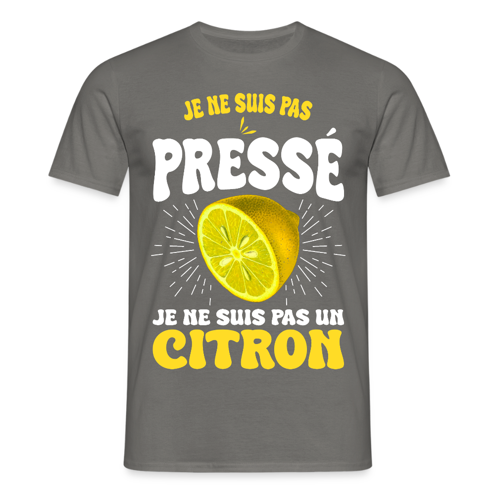 T-shirt Homme - Je ne suis pas un citron - gris graphite