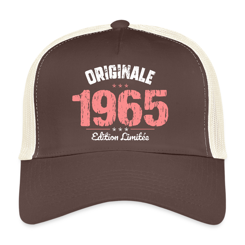 Casquette Trucker - Anniversaire 60 Ans - Originale 1965 - marron/beige