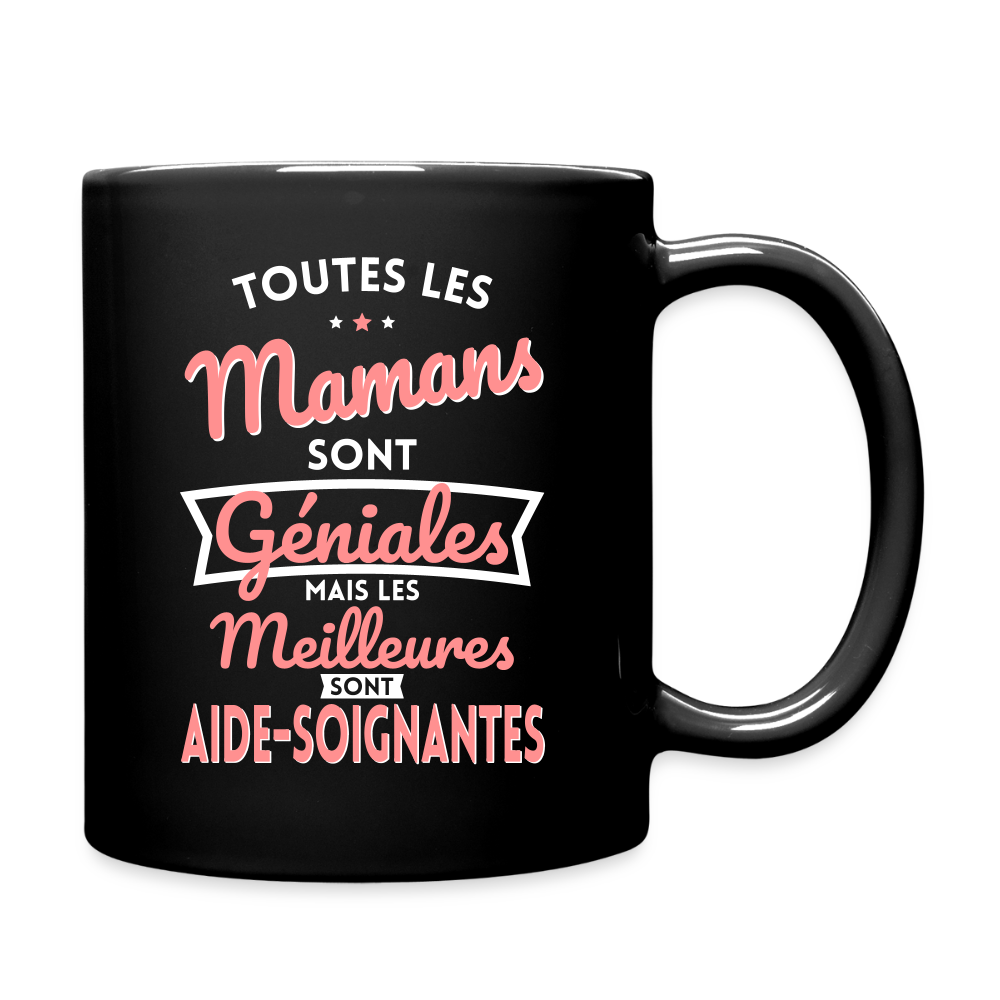 Mug uni - Mamans géniales - Meilleures sont aide-soignantes - noir