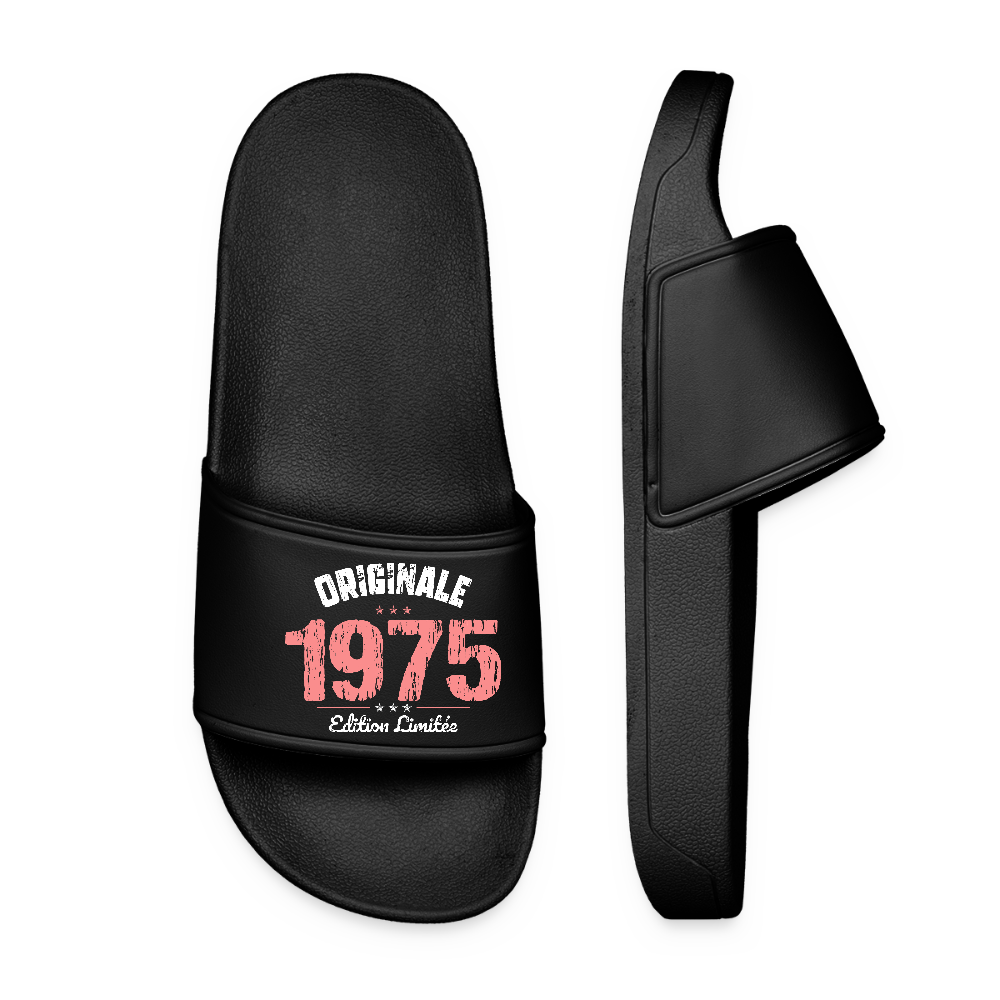 Claquettes Femme - Anniversaire 50 Ans - Originale 1975 - noir